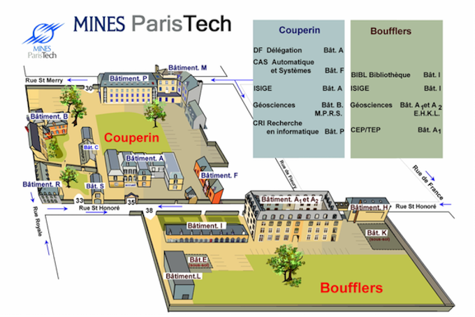 Plan Délégation Fontainebleau MINES ParisTech
